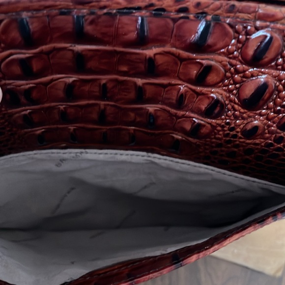 NWT Brahmin Jody Pecan Melbourne Croc-Embossed Leather Crossbody - Picture 9 of 16